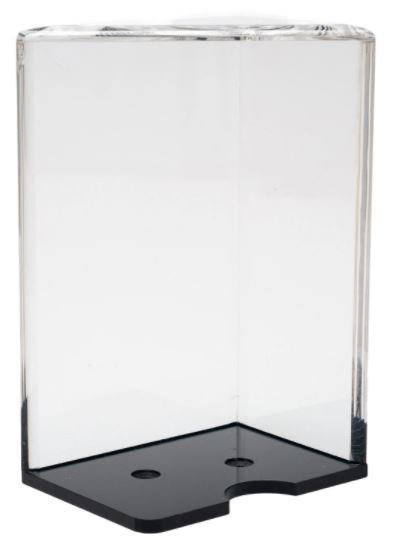 Discard Holder: Clear Lucite, with Black Base 8-Deck main image